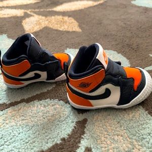 Orange Infant Air Jordan 1s